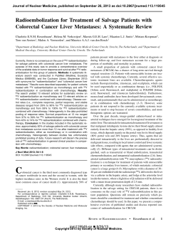 Radioembolization for Treatment of Salvage Patients with Colorectal