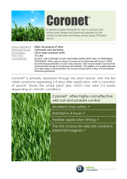 Coronet - Adria Crop Protection Limited