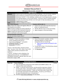 confront bullies part 2 - Umoja Student Development Corporation