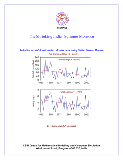 The Shrinking Indian Summer Monsoon
