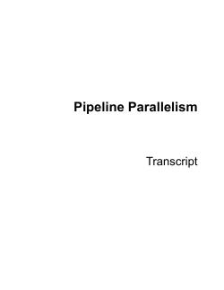 Pipeline Parallelism