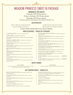 Princess Sweet 16 Package