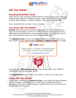 DID YOU KNOW? - NewPath Learning