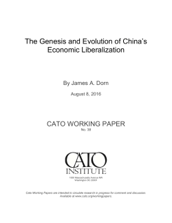 The Genesis and Evolution of China`s Economic