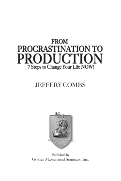 Jeffery CoMbS - Golden Mastermind Seminars