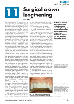 Surgical crown lengthening