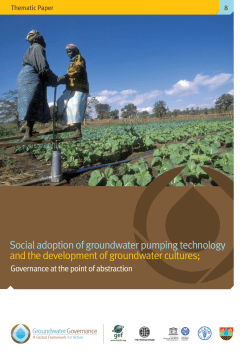 Social adoption of groundwater pumping technology and the