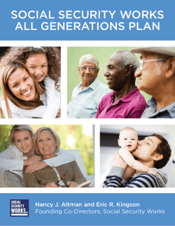 SOCIAL SECURITY WORKS ALL GENERATIONS PLAN