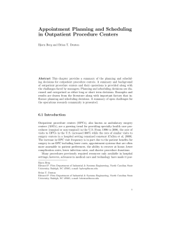Appointment Planning and Scheduling in Outpatient