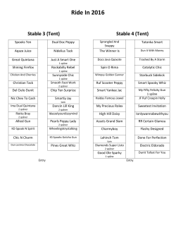 Ride In 2016 - Tuse Creek Ranch