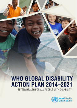 better health for all people with disability