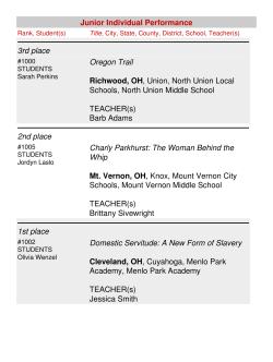 Junior Individual Performance