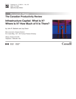 Infrastructure Capital: What is it? Where is it? How much of it is there?