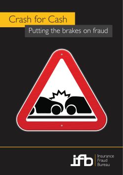 Crash for Cash - Insurance Fraud Bureau