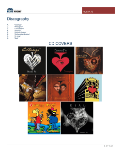 Discography CD COVERS - Blue Night Entertainment