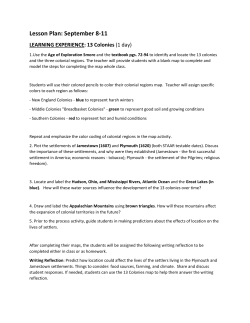 Lesson Plan: September 8-11