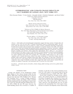 anthropogenic and climate-change impacts on salt