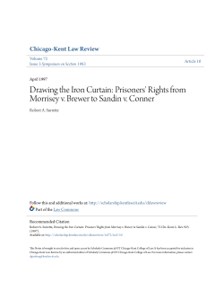 Drawing the Iron Curtain: Prisoners` Rights from Morrisey v. Brewer