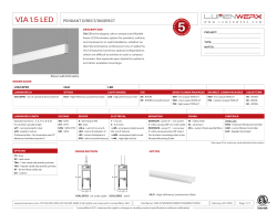 via 1.5 led pendant direct/indirect