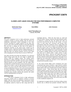 closed loop liquid cooling for high performance computer