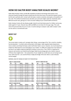 HOW DO SALTER BODY ANALYSER SCALES WORK?
