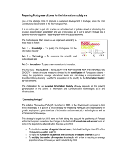 Preparing Portuguese citizens for the information society era