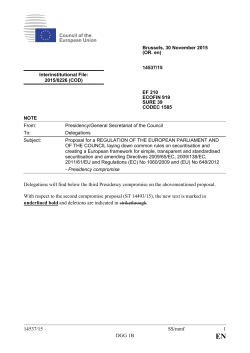 Presidency compromise