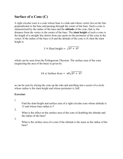 Surface of a Cone (C)