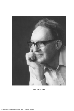 edmund leach - British Academy