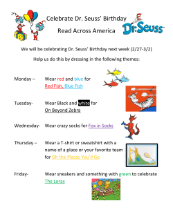 Celebrate Dr. Seuss` Birthday Read Across America
