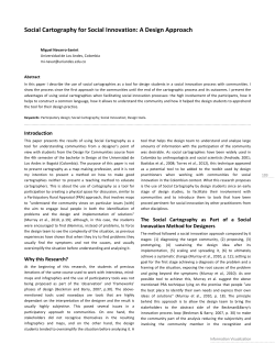 Social Cartography for Social Innovation: A Design