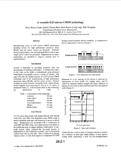 A Versatile 0.25 Micron CMOS technology