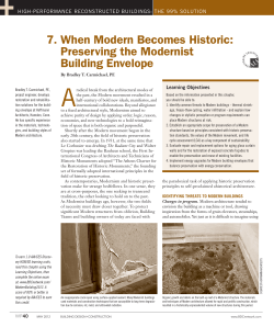 Preserving the Modernist Building Envelope