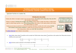 PROBLEM SOLVING Fractions and Decimals 14_Problem Solving