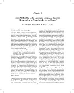 How Old is the Indo-European Language Family?