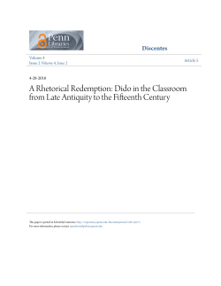 Dido in the Classroom from Late Antiquity to the Fifteenth Century