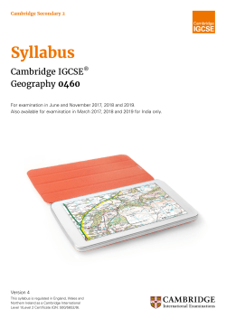 2019 Syllabus - Cambridge International Examinations