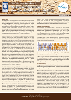 Background to current drought situation in South Africa.cdr