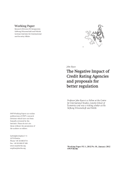 The Negative Impact of Credit Rating Agencies and proposals for