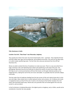 Title: Resistance is futile Location: Sea Arch. &ldquo;Bwa Gwyn&rdquo; near