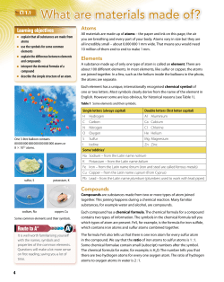 What are materials made of?