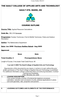 Course Outline OEL815