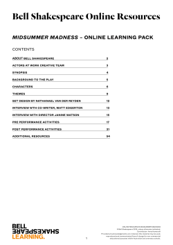 Midsummer Madness - Bell Shakespeare