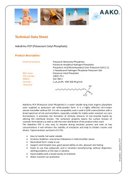 Potassium Cetyl Phosphate - In