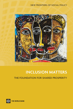 Inclusion Matters: The Foundation for Shared Prosperity