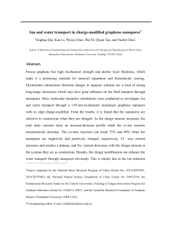 Ion and water transport in charge