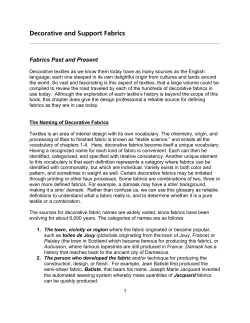 Decorative and Support Fabrics