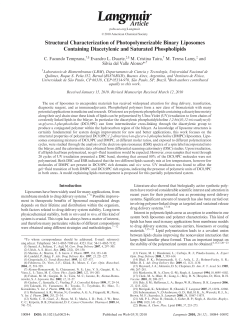 Structural Characterization of - Instituto de F&iacute;sica