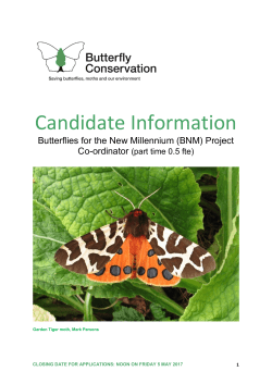 Candidate Information - Butterfly Conservation