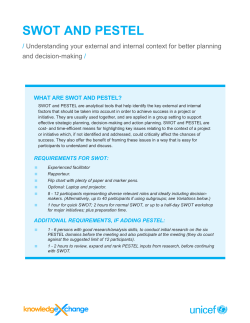 swot and pestel